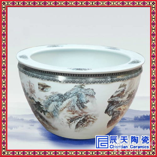 陶瓷大缸 陶瓷魚缸 陶瓷工藝禮品